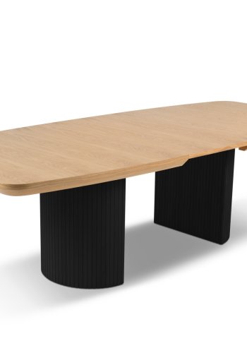 MICADONI Mana spisebord, m. 2 tillgsplader - natur tr (200/300x110x75)