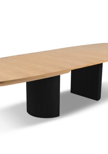 MICADONI Mana spisebord, m. 2 tillgsplader - natur tr (200/300x110x75)