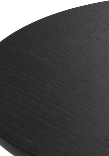 MICADONI Namib gyldent mnster sofabord, rund - sort egefinér og sort metal (30)