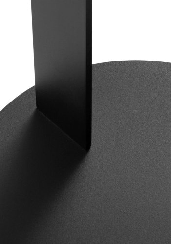 MICADONI Namib gyldent mnster sofabord, rund - hvid hjtrykslaminat og sort metal (30)