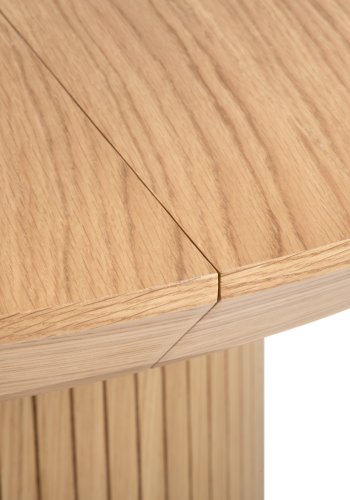 MICADONI Nicole spisebord, m. 1 tillgsplade - natur tr (130/180x130x76)