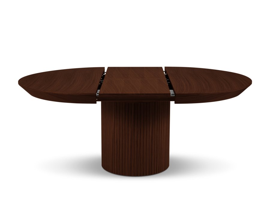 MICADONI Nicole spisebord, m. 1 tillgsplade - brun tr (130/180x130x76)