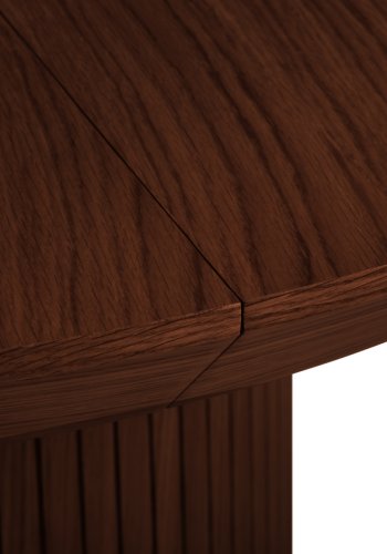 MICADONI Nicole spisebord, m. 1 tillgsplade - brun tr (130/180x130x76)