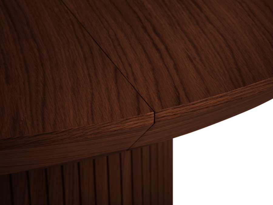 MICADONI Nicole spisebord, m. 1 tillgsplade - brun tr (130/180x130x76)