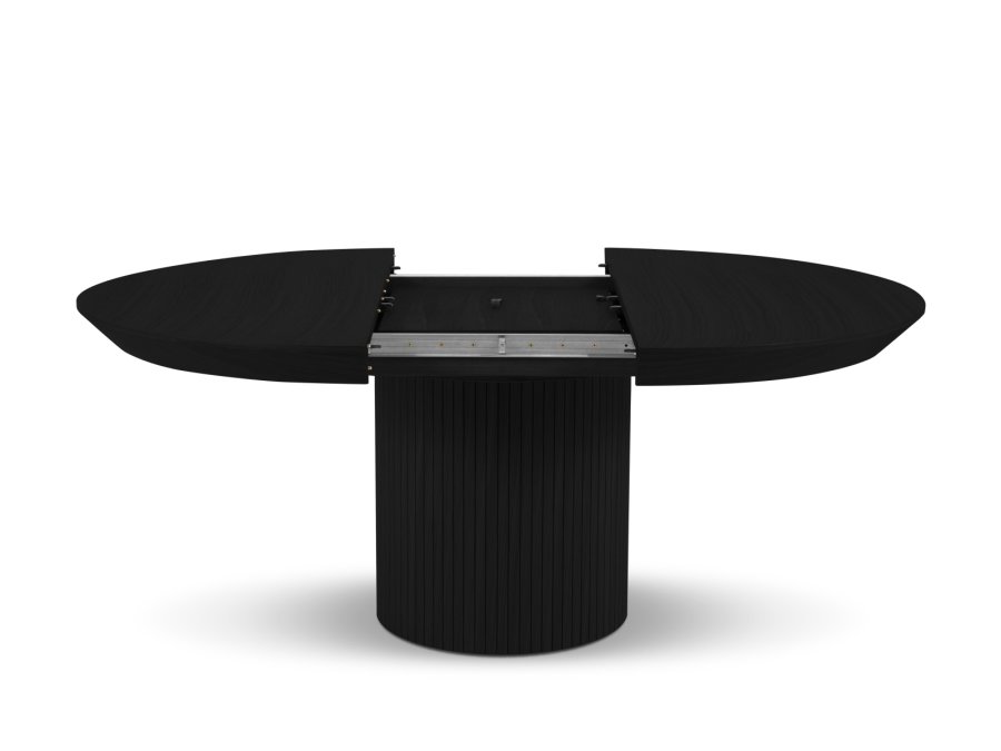 MICADONI Nicole spisebord, m. 1 tillgsplade - sort tr (130/180x130x76)