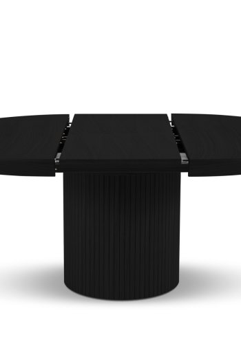 MICADONI Nicole spisebord, m. 1 tillgsplade - sort tr (130/180x130x76)