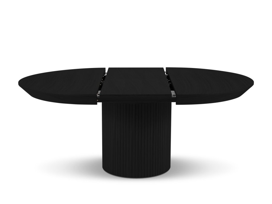 MICADONI Nicole spisebord, m. 1 tillgsplade - sort tr (130/180x130x76)