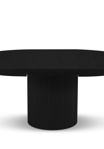 MICADONI Nicole spisebord, m. 1 tillgsplade - sort tr (130/180x130x76)