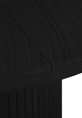 MICADONI Nicole spisebord, m. 1 tillgsplade - sort tr (130/180x130x76)