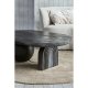 WOOOD Steppe sofabord, oval - sort mangotr� (110x72)