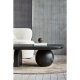 WOOOD Steppe sofabord, oval - sort mangotr� (110x72)