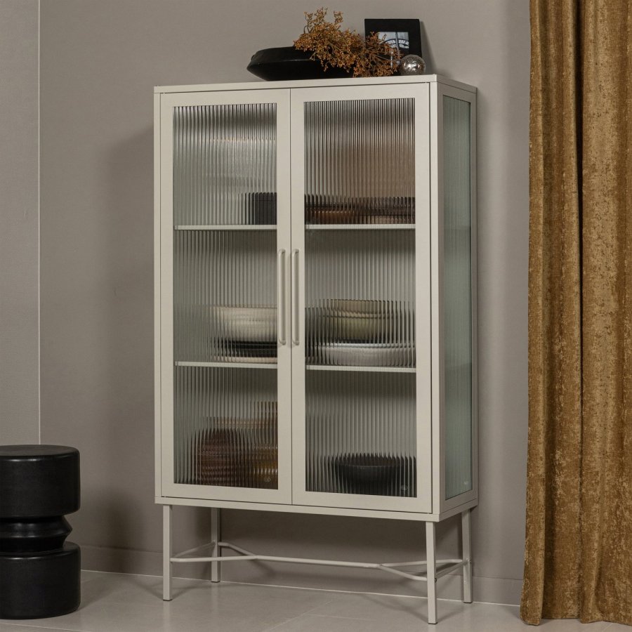 WOOOD Tuve sidebord, rund - brun/sort MDF (�30)