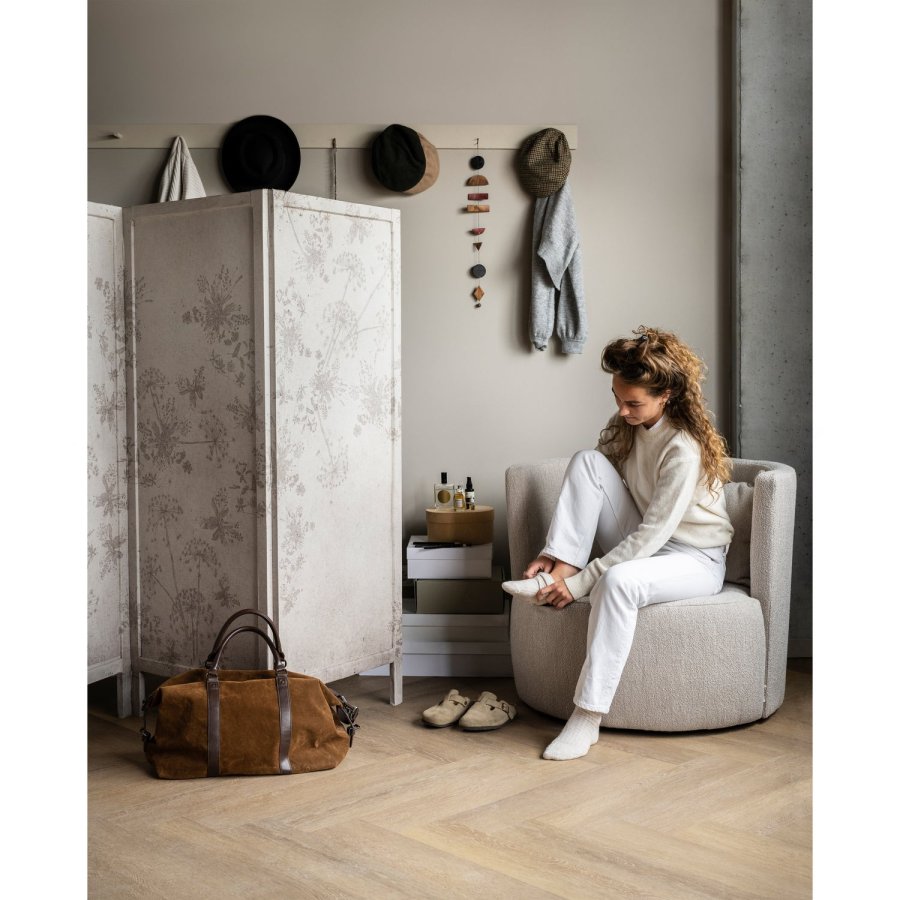 VTWONEN Explore l�nestol - natur boucl&eacute; stof og plastik