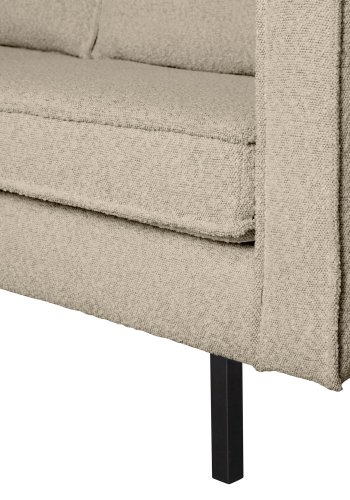 BEPUREHOME Rodeo 2,5 pers. sofa - beige boucl&eacute;