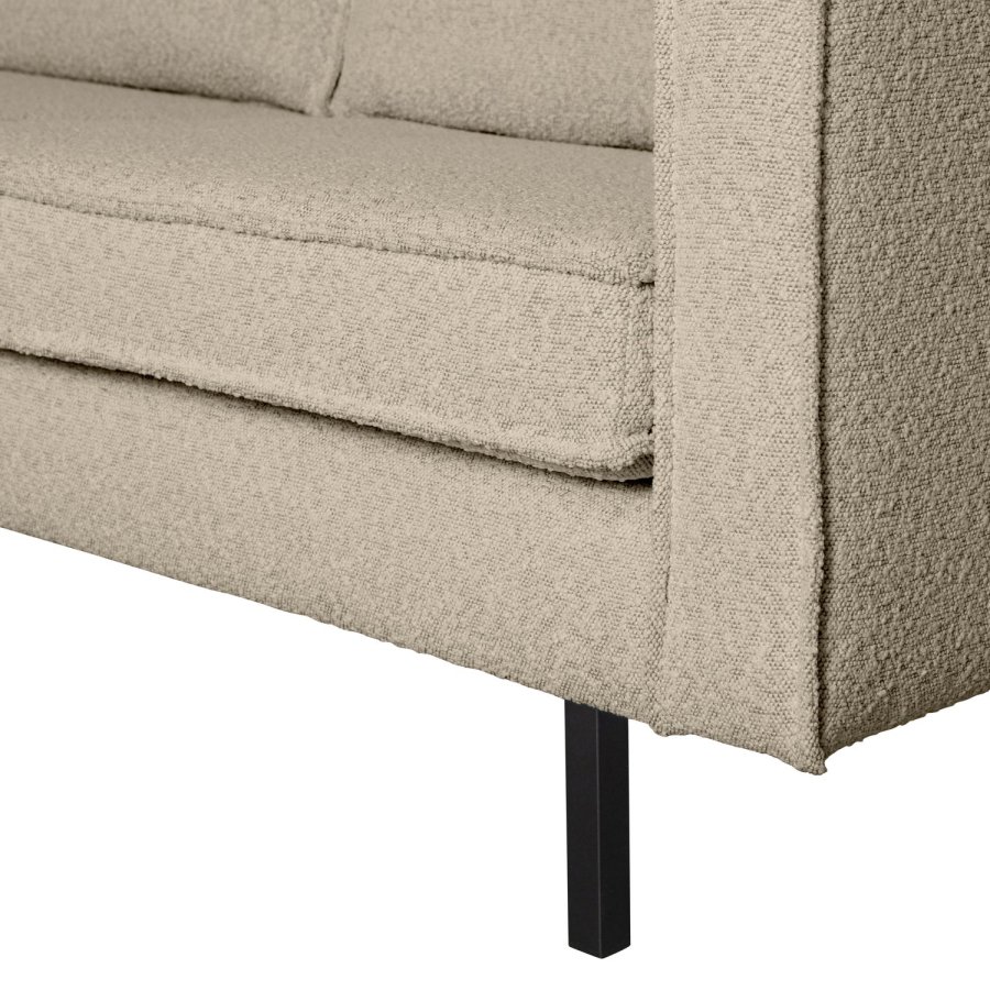 BEPUREHOME Rodeo 2,5 pers. sofa - beige boucl&eacute;