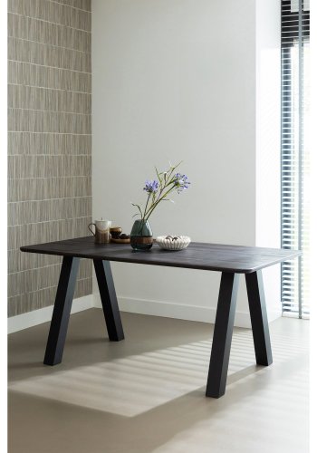 WOOOD Tablo Utrecht bordben - sort metal