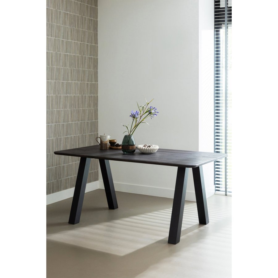 WOOOD Tablo Utrecht bordben - sort metal