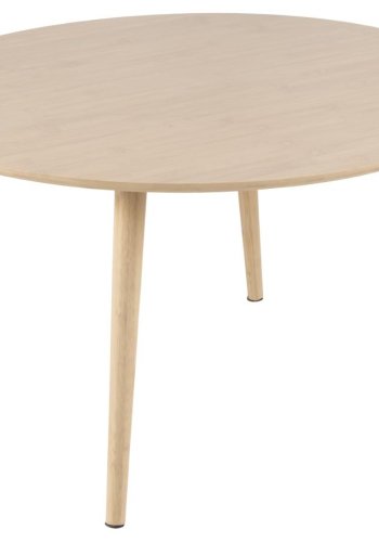 ACT NORDIC Roslin sofabord, rund - UV-lakeret bambus og WB-lakeret bambus (80x45)