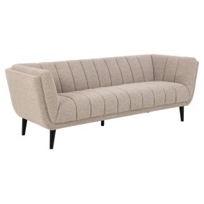ACT NORDIC Tampa 3 pers. sofa - beige stof og sort gummitr