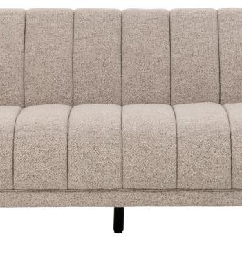 ACT NORDIC Tampa 3 pers. sofa - beige stof og sort gummitr