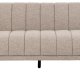 ACT NORDIC Tampa 3 pers. sofa - beige stof og sort gummitr