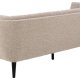 ACT NORDIC Tampa 3 pers. sofa - beige stof og sort gummitr