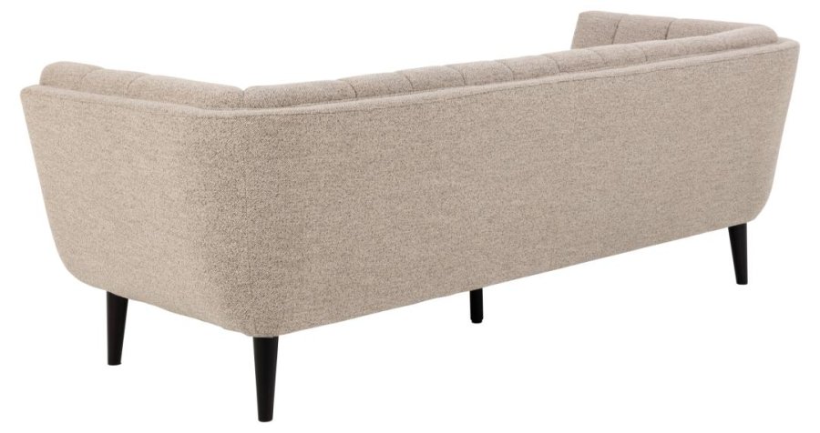 ACT NORDIC Tampa 3 pers. sofa - beige stof og sort gummitr