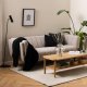ACT NORDIC Tampa 3 pers. sofa - beige stof og sort gummitr