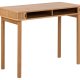 ACT NORDIC Langley skrivebord, m. lamelfront og 2 skydelger - natur egefinér og eg (100x50x75)