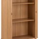 ACT NORDIC Langley skab, m. lamelfront, 2 skydelger og 2 hylder - natur egefinér og eg