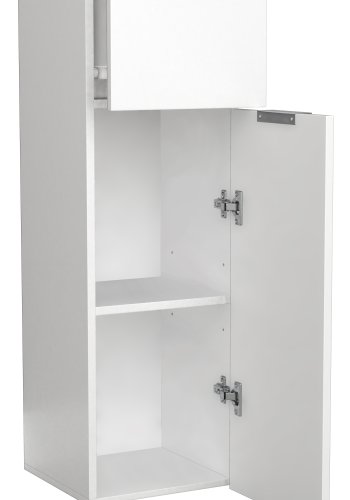 VCM NORDIC Donali badevrelseskab Midi, m. 1 lge, 1 skuffe, 1 hylde - hvid/natur melamin