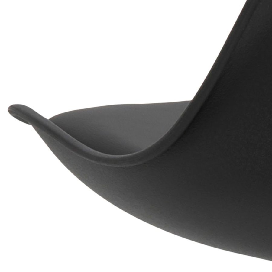 ACT NORDIC Dima spisebordsstol - sort PU/polypropylen og sort gummitr