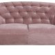 ACT NORDIC Ria 2 pers. sofa, m. indsyninger - dusty rose stof og sort gummitr