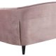 ACT NORDIC Ria 2 pers. sofa, m. indsyninger - dusty rose stof og sort gummitr