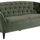 ACT NORDIC Ria 3 pers. sofa, m. indsyninger - skovgrn stof og sort gummitr