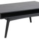 ACT NORDIC Marte sofabord, m. 1 bent rum, rektangulr - sort egefinér og sort egetr (130x70)