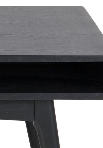 ACT NORDIC Marte sofabord, m. 1 bent rum, rektangulr - sort egefinér og sort egetr (130x70)