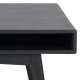 ACT NORDIC Marte sofabord, m. 1 bent rum, rektangulr - sort egefinér og sort egetr (130x70)