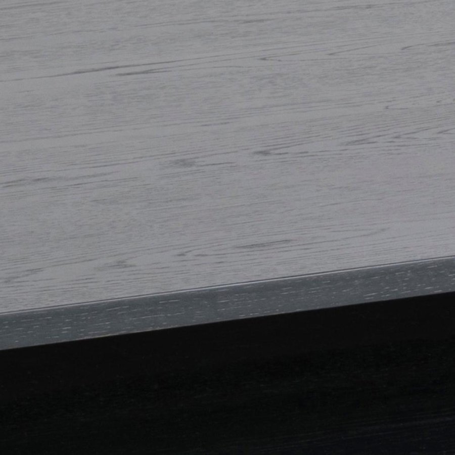 ACT NORDIC Marte sofabord, m. 1 bent rum, rektangulr - sort egefinér og sort egetr (130x70)