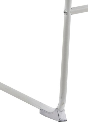 ACT NORDIC Tina barstol, m. rygln og fodsttte - hvid PU/polypropylen og hvid stl