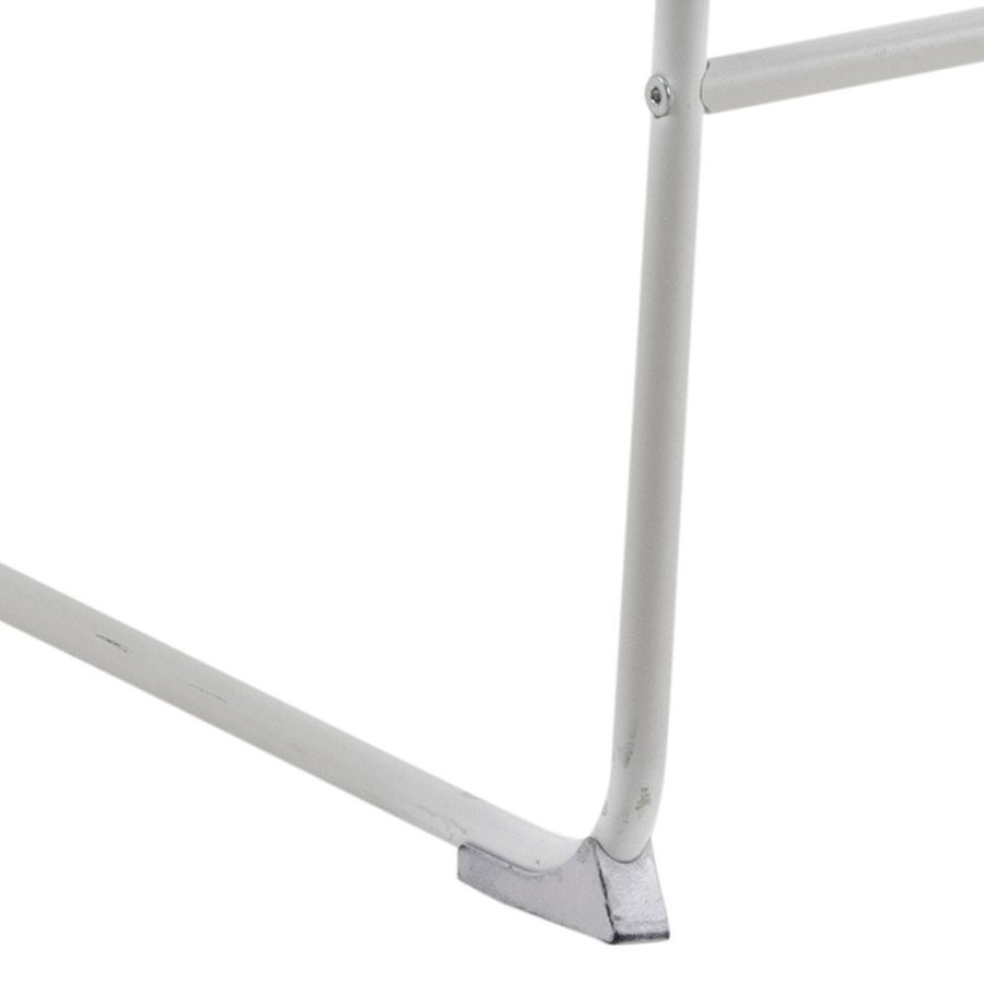 ACT NORDIC Tina barstol, m. rygln og fodsttte - hvid PU/polypropylen og hvid stl