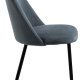 ACT NORDIC Ines spisebordsstol - gr stof og sort stl