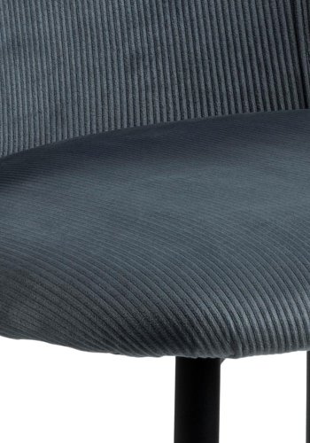 ACT NORDIC Ines spisebordsstol - gr stof og sort stl