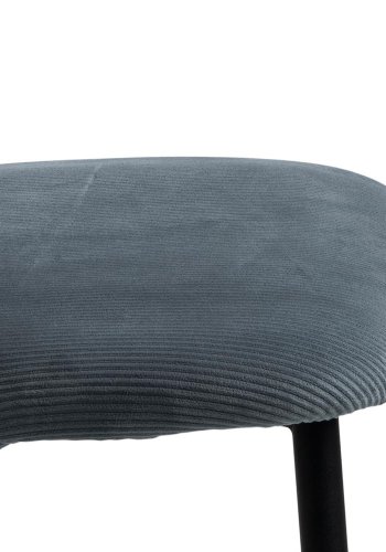 ACT NORDIC Ines spisebordsstol - gr stof og sort stl