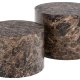 ACT NORDIC Dice sofabord, rund - brun marmor Delhi ru papir (58) (st med 2)