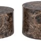 ACT NORDIC Dice sofabord, rund - brun marmor Delhi ru papir (58) (st med 2)