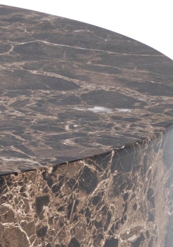 ACT NORDIC Dice sofabord, rund - brun marmor Delhi ru papir (58) (st med 2)