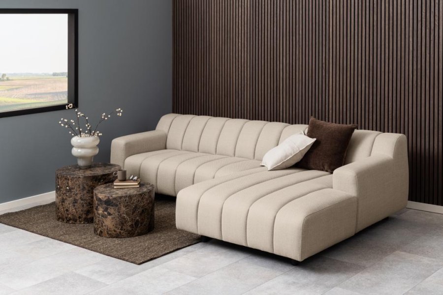 ACT NORDIC Dice sofabord, rund - brun marmor Delhi ru papir (58) (st med 2)