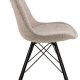 ACT NORDIC Eris spisebordsstol - beige stof og sort stl