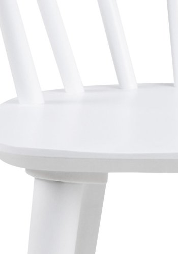 ACT NORDIC Ida spisebordsstol, m. armln - hvid gummitr